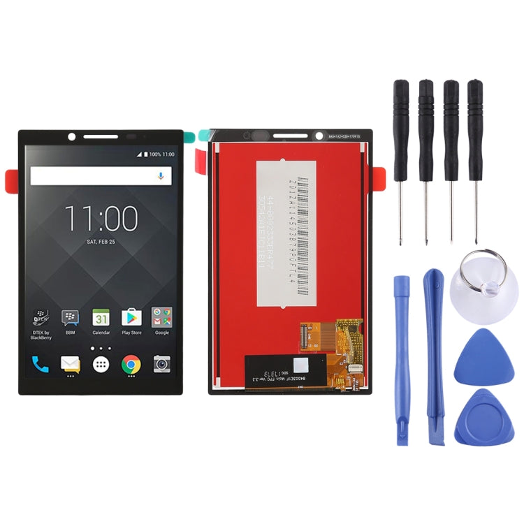 Black LCD Screen and Touch Screen Digitizer Full Assembly for BlackBerry KEY 2