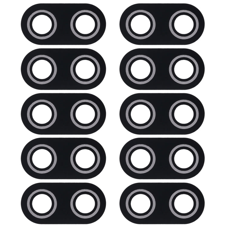 10 PCS Black Camera Lens Covers for Asus ZenFone Max Plus(M1) X018DC Pegasus 4s ZB570TL 5.7 inch