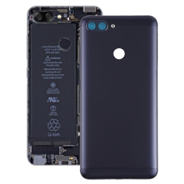 Black Back Cover with Camera Lens & Side Keys for Asus Zenfone Max Plus (M1) / ZB570TL