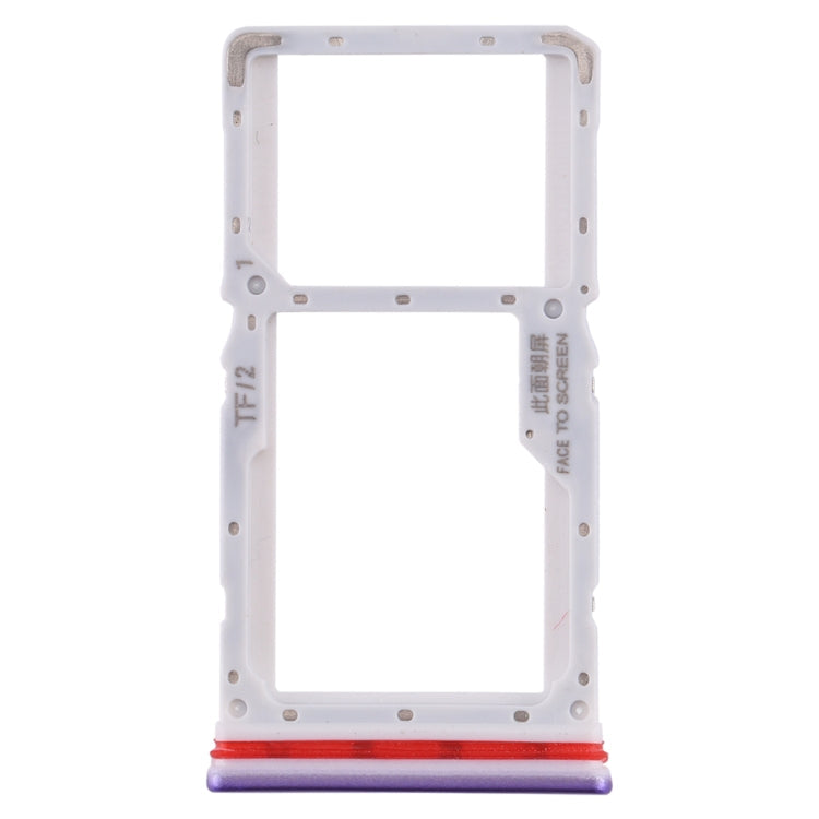SIM Card Tray + SIM / Micro SD Card Tray for Xiaomi Redmi K30 4G(Purple)