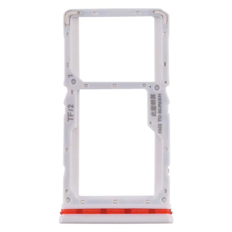 SIM Card Tray + SIM / Micro SD Card Tray for Xiaomi Redmi K30 4G(White)