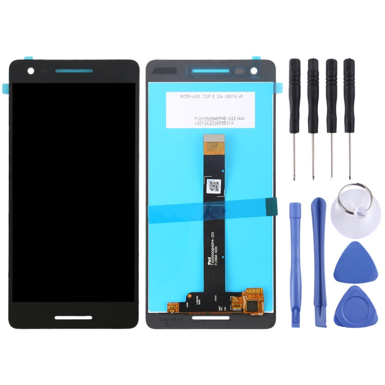 Nokia 2.1 Black LCD Screen and Digitizer Full Assembly