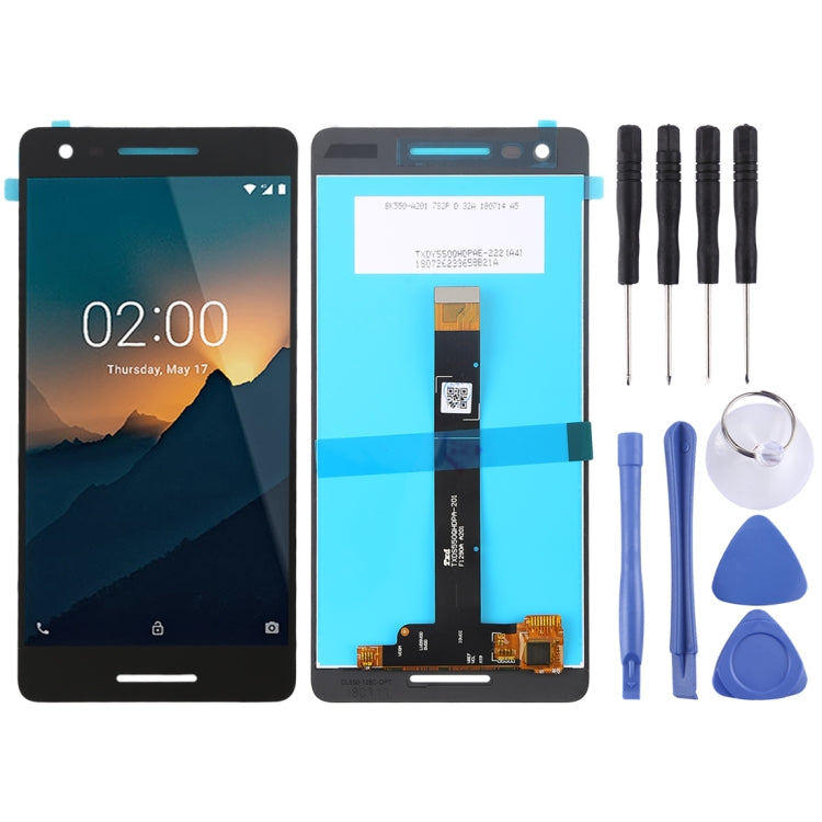 Nokia 2.1 Black LCD Screen and Digitizer Full Assembly