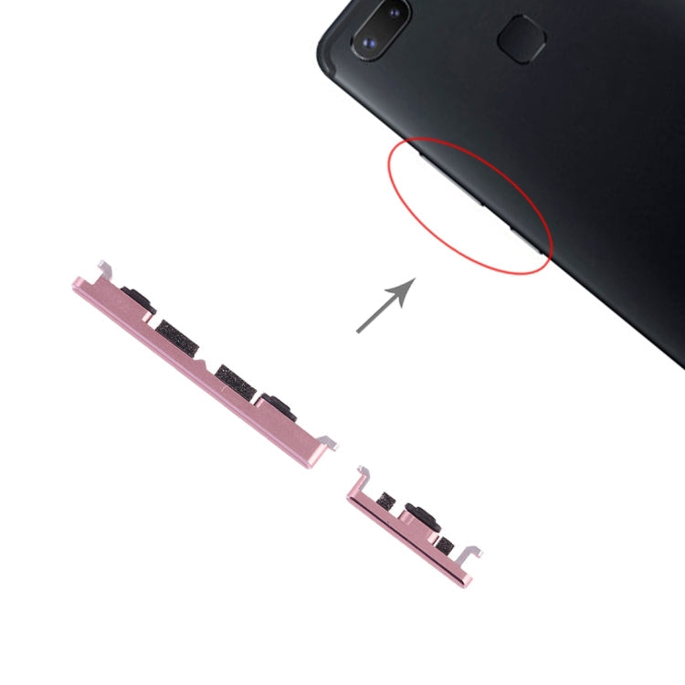 Side Keys for Vivo X20 Plus(Rose Gold)