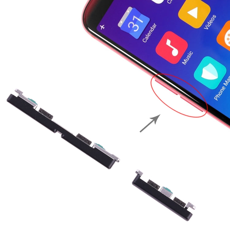 Side Keys for OPPO R11s(Black)