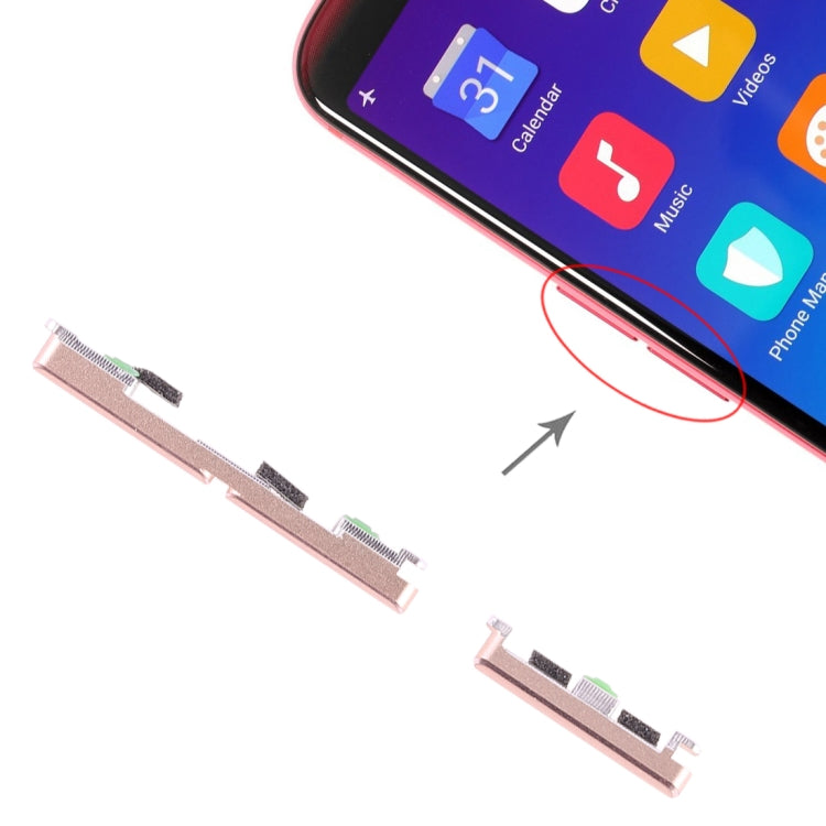 Side Keys for OPPO R11s(Gold)