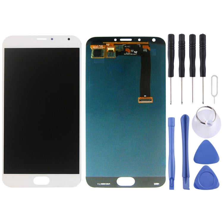 Replacement LCD Screen + Touch Screen Assembly for Meizu MX5 (White)