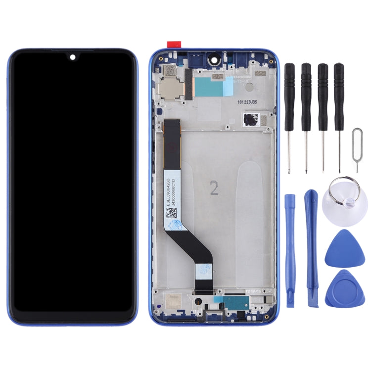 Replacement LCD Display and Touch Screen Assembly for Xiaomi Redmi Note 7 / Redmi Note 7 Pro (Blue) with Frame