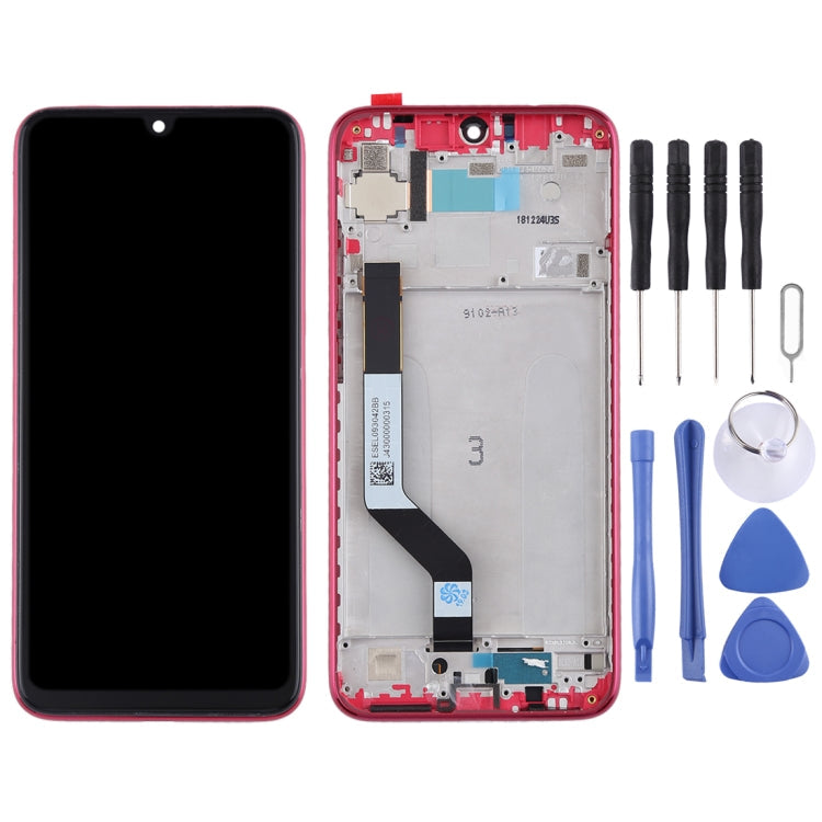 Xiaomi Redmi Note 7/Note 7 Pro LCD Screen and Digitizer Assembly with Frame - Red