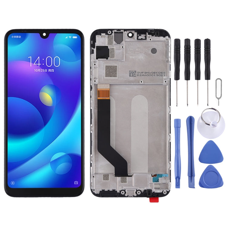 Replacement LCD Display and Touch Screen Assembly with Frame for Xiaomi Mi Play (Black)