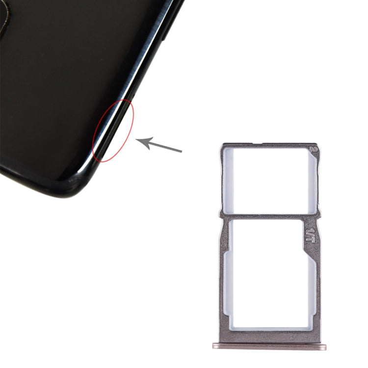 SIM Card Tray and SD Card Tray for Meizu 15 - Gold