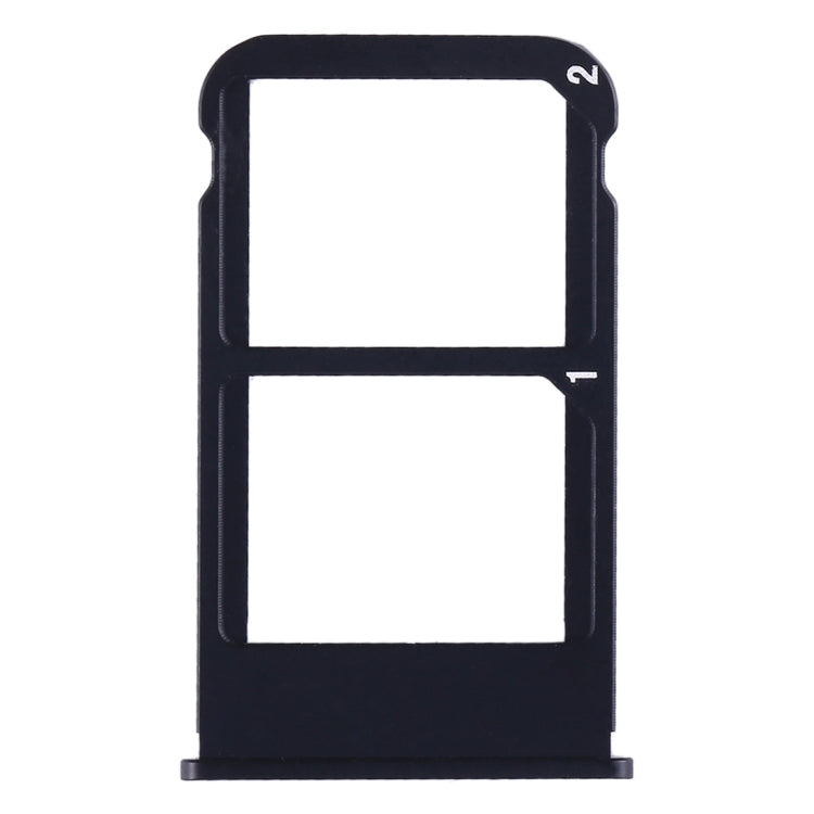 SIM Card Tray + SIM Card Tray for Meizu 16 Plus (Black) - Replacement Part