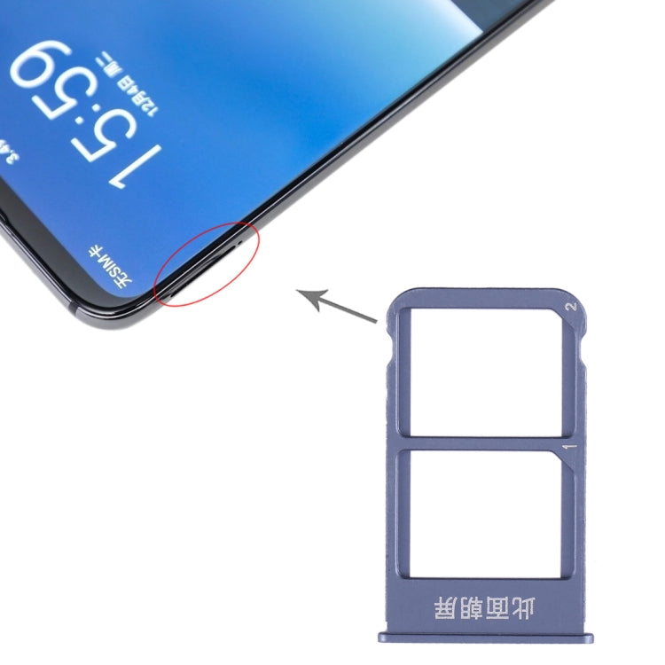 SIM Card Tray and Holder Kit for Meizu 16 Plus (Blue)