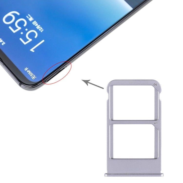 Silver SIM Card Tray Replacement for Meizu 16 Plus