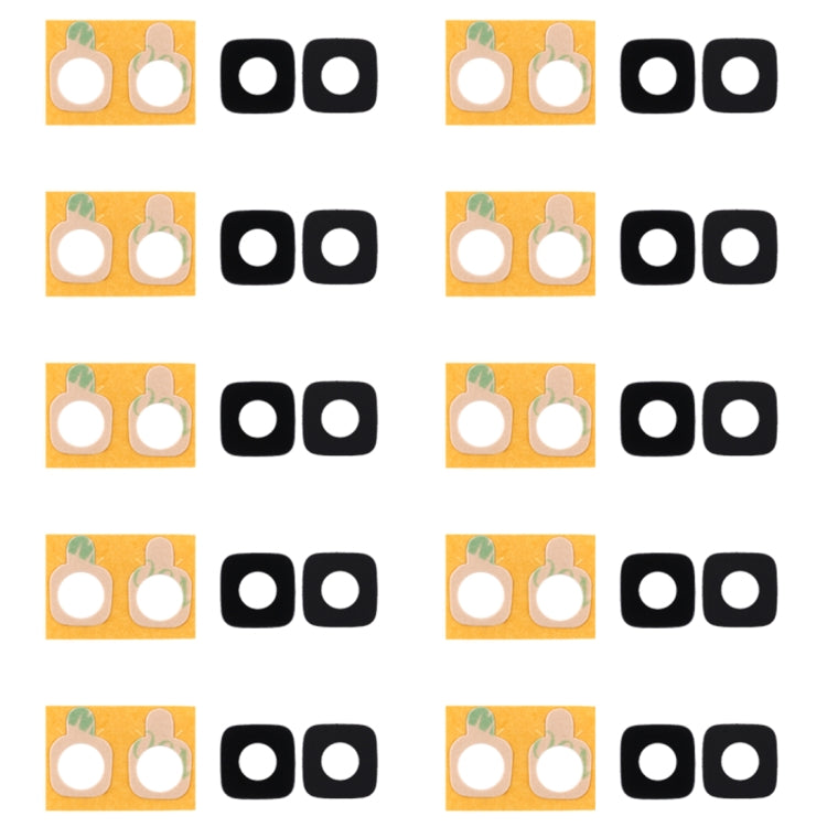 10 PCS Replacement Back Camera Lens Covers with Sticker for Galaxy J2 Prime