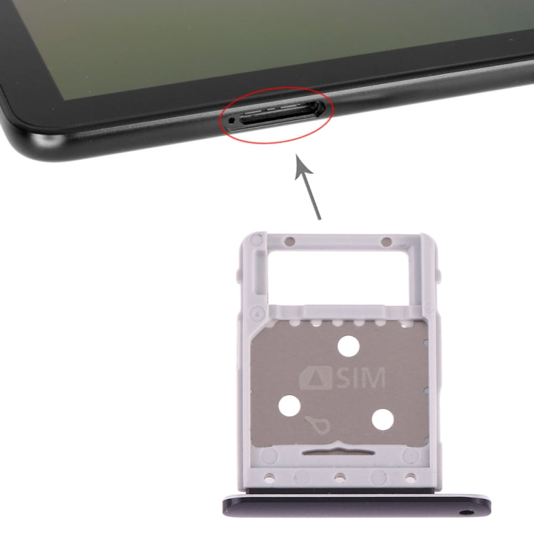 SIM Card Tray + Micro SD Card Tray for Galaxy Tab S4 10.5 T835(Black)