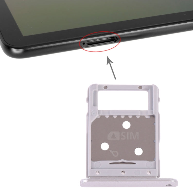 SIM Card Tray + Micro SD Card Tray for Galaxy Tab S4 10.5 T835(Silver)