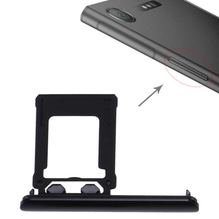 Replacement Micro SD Card Tray for Sony Xperia XZ1 (Black)