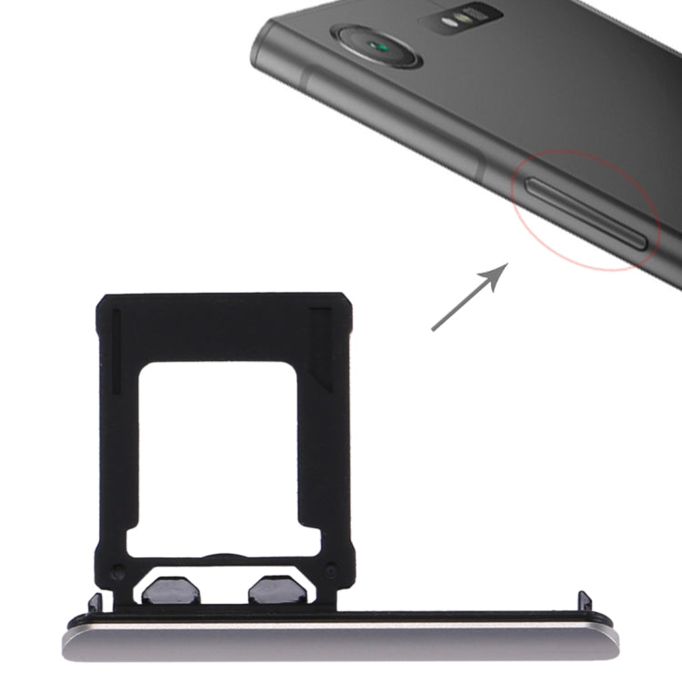 Silver Micro SD Card Tray for Sony Xperia XZ1