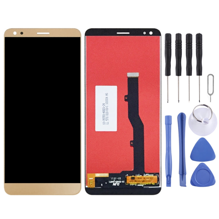 Gold LCD Screen and Digitizer Full Assembly for ZTE Blade V9 V0900