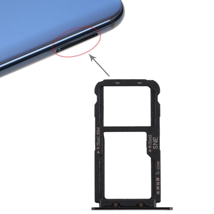 Huawei Mate 20 Lite SIM Card Tray (Black) - Replacement for Broken Trays