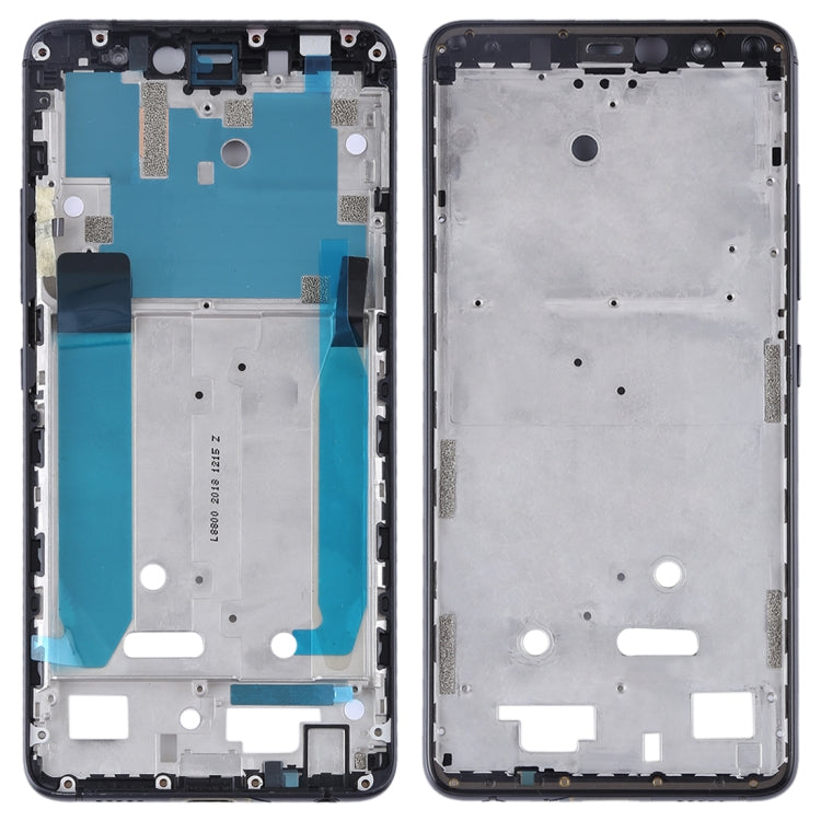 Front Housing LCD Frame Bezel Plate with Side Keys for BQ Aquaris X2 / X2 Pro - Black