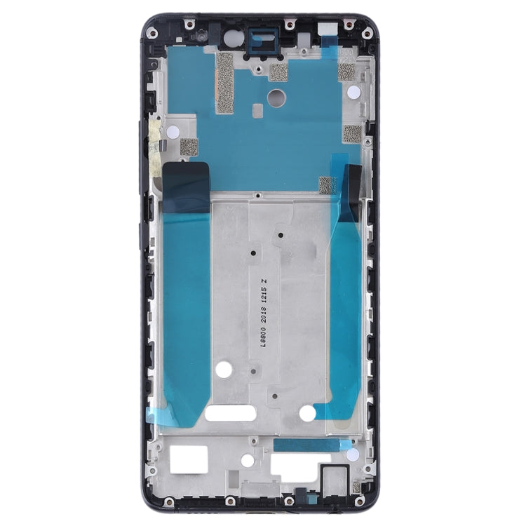 Front Housing LCD Frame Bezel Plate with Side Keys for BQ Aquaris X2 / X2 Pro - Black