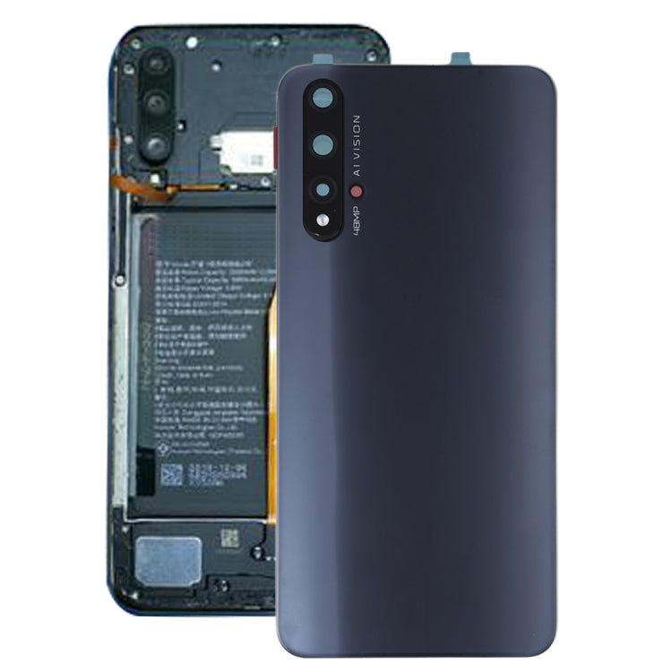 Black Replacement Back Cover with Camera Lens for Huawei Honor 20