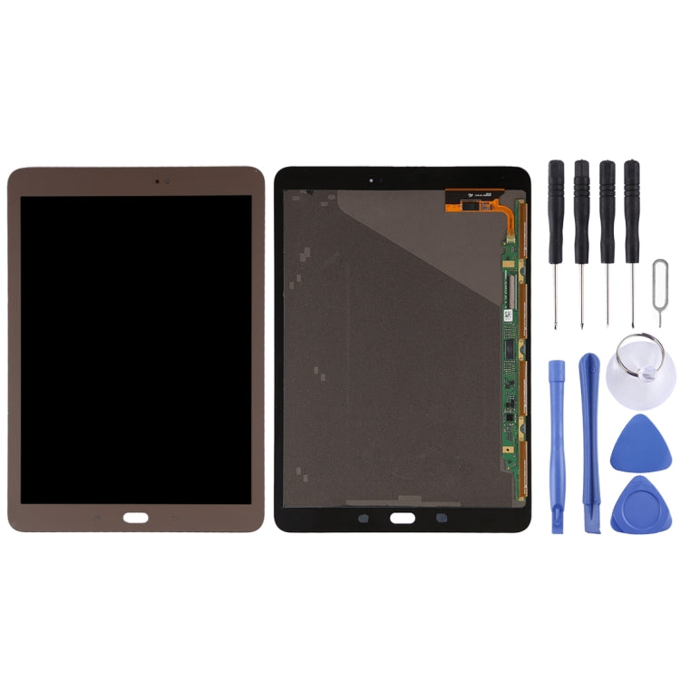 Gold LCD Screen and Digitizer Full Assembly for Galaxy Tab S2 9.7 / T815 / T810 / T813