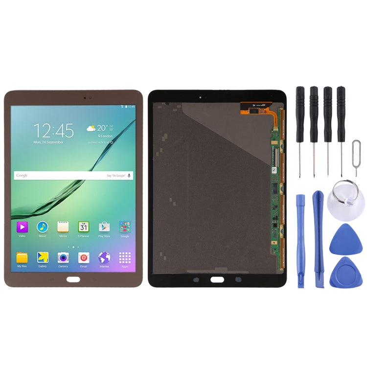 Gold LCD Screen and Digitizer Full Assembly for Galaxy Tab S2 9.7 / T815 / T810 / T813