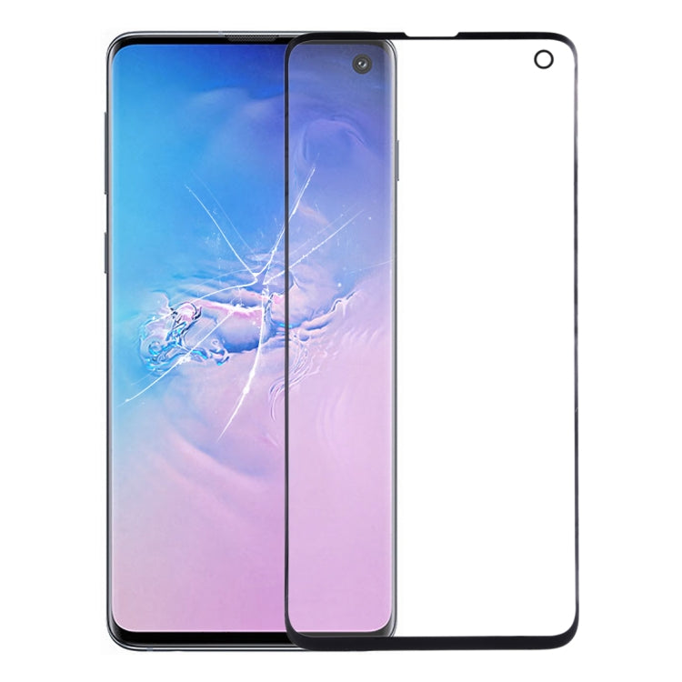 Front Glass Lens Replacement for Samsung Galaxy S10 (Black)
