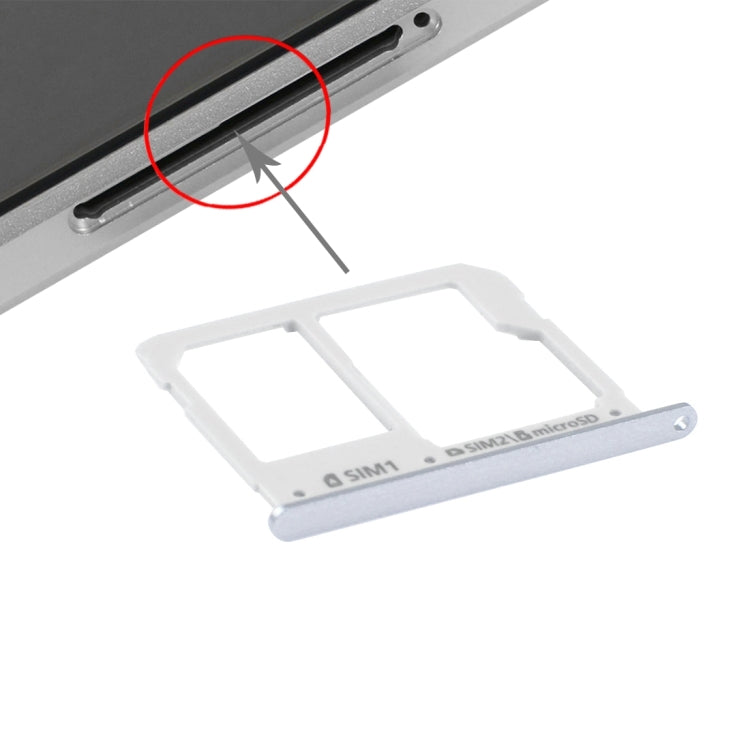 SIM Card and Micro SD Card Tray Replacement for Samsung Galaxy A3(2016) / A3100, A5(2016) / A5100, A7(2016) / A7100 (Grey)