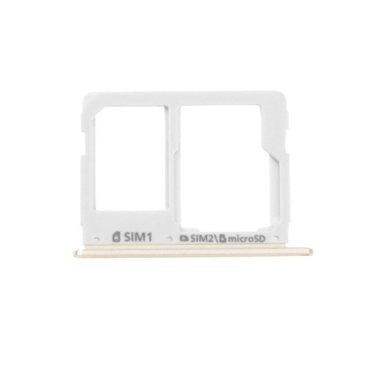SIM Card and Micro SD Card Tray Replacement for Samsung Galaxy A3(2016)/A3100, A5(2016)/A5100, A7(2016)/A7100 - Gold