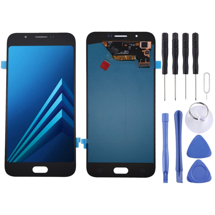 OLED Material LCD Screen and Touch Screen Digitizer Assembly for Samsung Galaxy A8 (Black)
