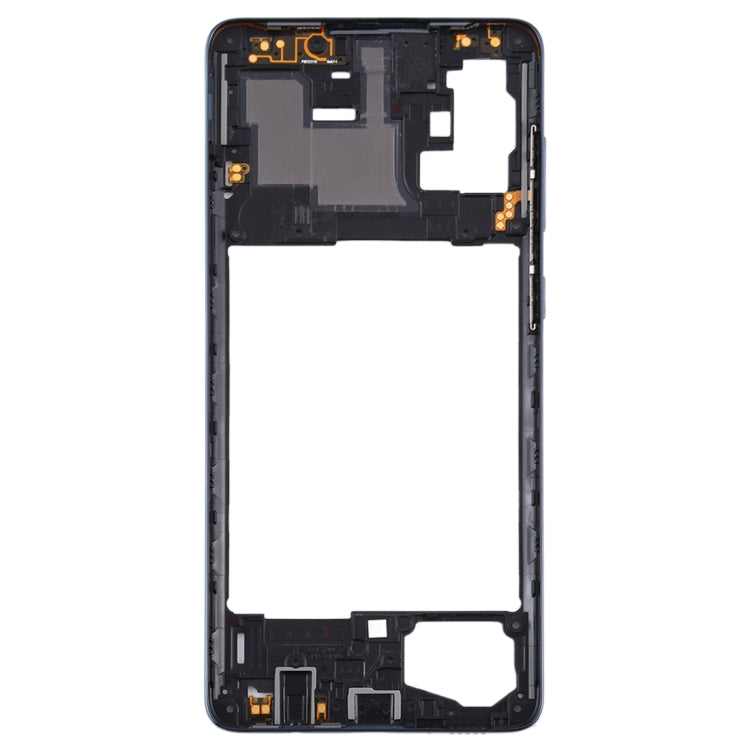 Middle Frame Bezel Plate for Samsung Galaxy A71 (Black) - High-Quality Replacement for Your Device