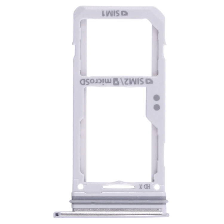 Dual SIM Card Tray and Micro SD Card Tray for Galaxy S8 / S8+ (Silver)