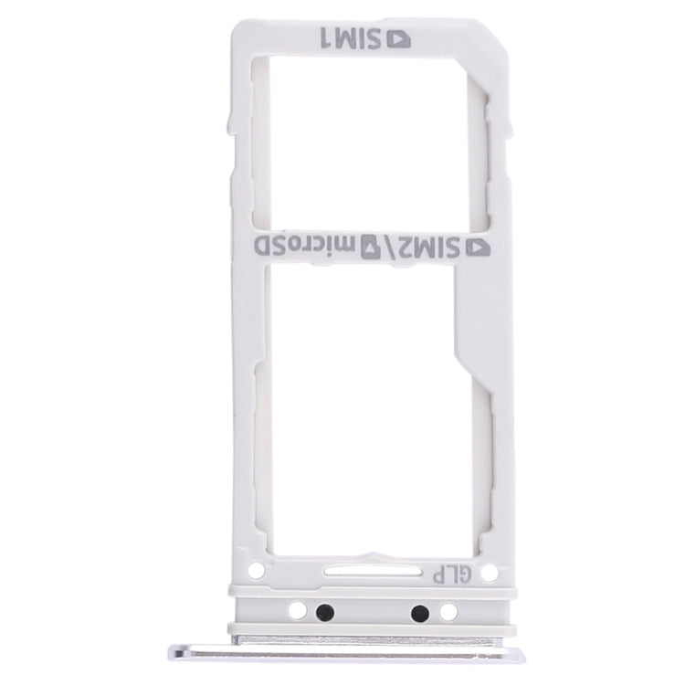 Dual SIM Card Tray/Micro SD Card Tray for Galaxy Note 8 (Silver)