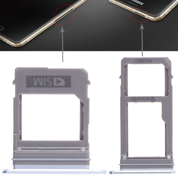 Blue 2 SIM Card Tray + Micro SD Card Tray for Samsung Galaxy A520/A720
