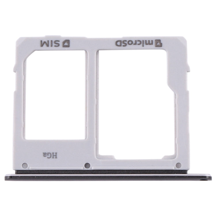 SIM Card Tray + Micro SD Card Tray for Samsung Galaxy Tab S5e SM-T725 (Black)