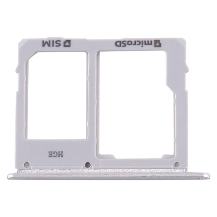 SIM Card Tray + Micro SD Card Tray for Samsung Galaxy Tab S5e SM-T725 (Silver)