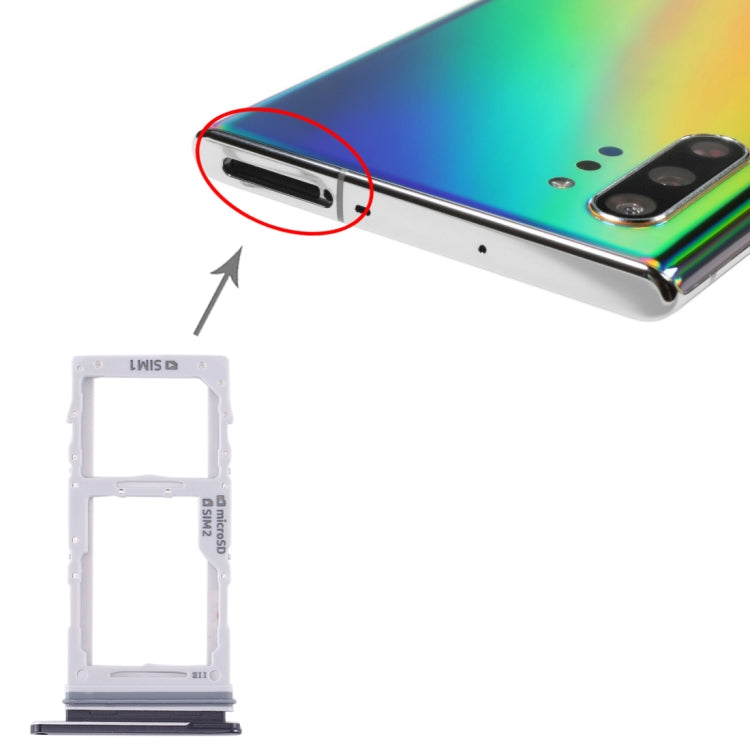 Samsung Galaxy Note10+ SIM Card and Micro SD Card Tray (Black)