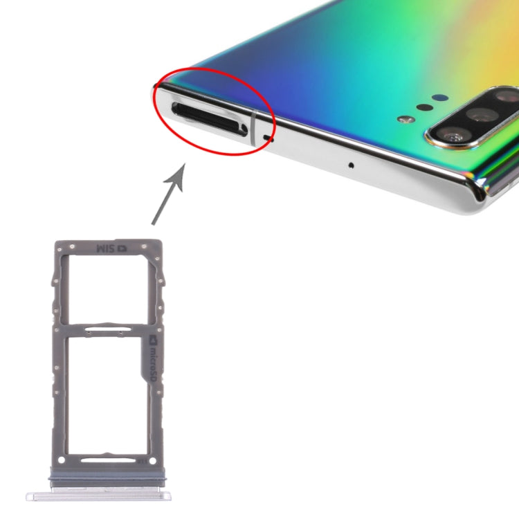 Samsung Galaxy Note10+ SIM Card and Micro SD Card Tray (White)