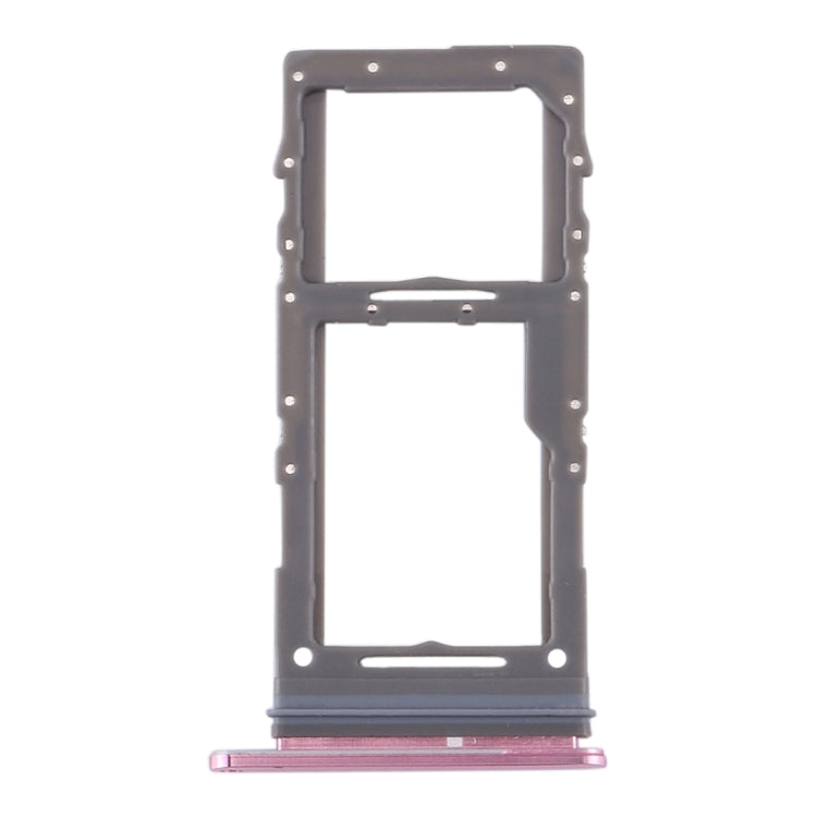SIM Card Tray + Micro SD Card Tray for Samsung Galaxy S20+ / Galaxy S20 Ultra(Pink)
