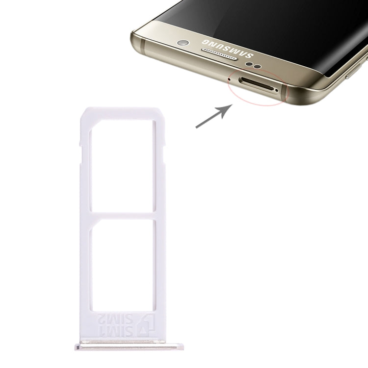 Dual SIM Card Tray for Samsung Galaxy S6 Edge plus / S6 Edge+ (Gold)