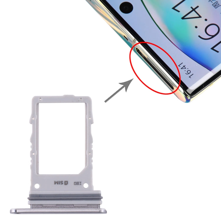 Replacement SIM Card Tray for Samsung Galaxy Note10+ 5G in Grey
