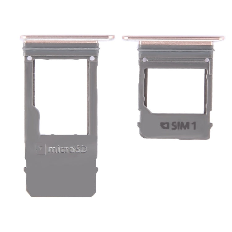 SIM Card Tray + Micro SD Card Tray, Single Card for Galaxy A5 (2017) / A520 & A7 (2017) / A720(Pink)