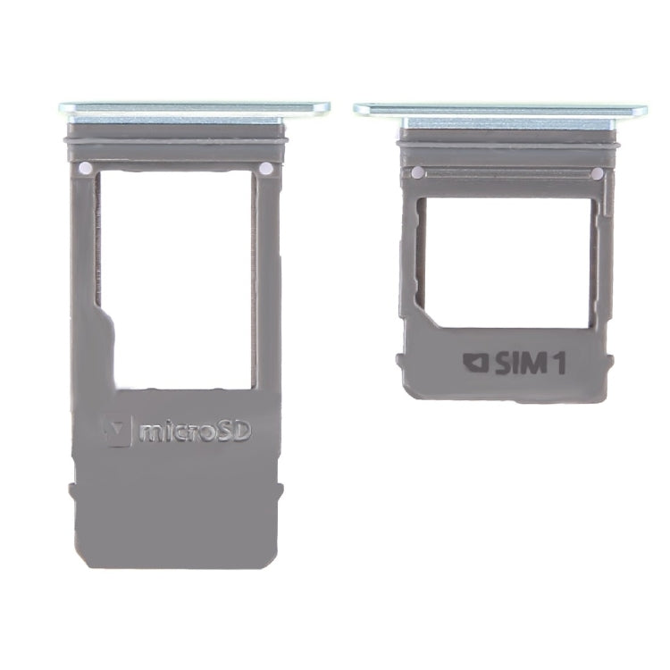 SIM Card Tray + Micro SD Card Tray, Single Card for Galaxy A5 (2017) / A520 & A7 (2017) / A720(Blue)