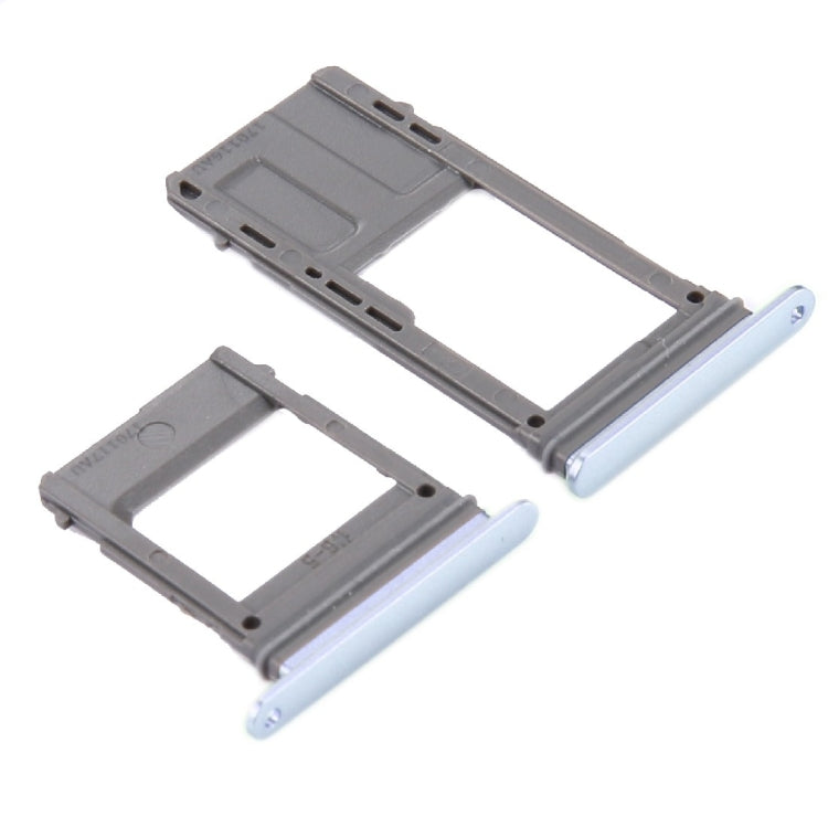 SIM Card Tray + Micro SD Card Tray, Single Card for Galaxy A5 (2017) / A520 & A7 (2017) / A720(Blue)