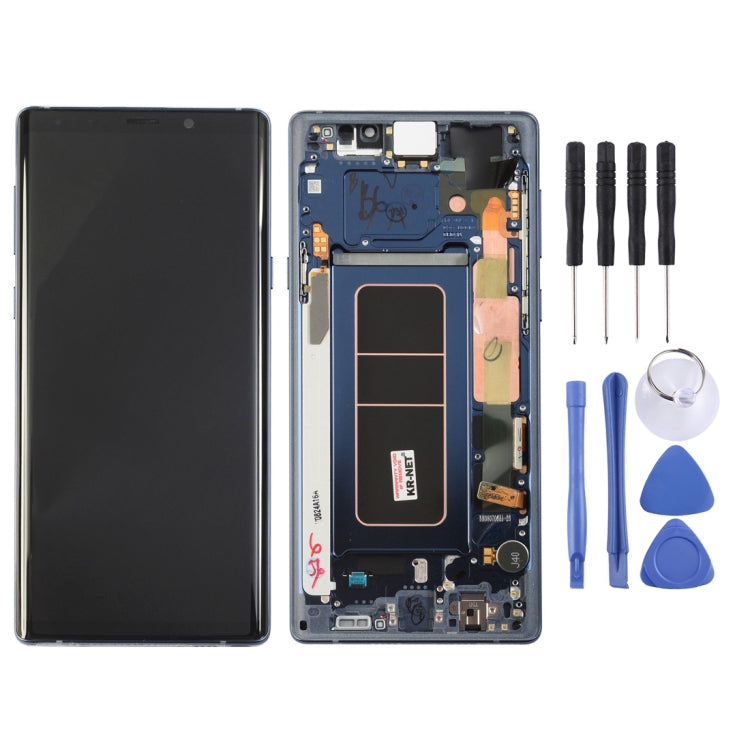 Full Assembly LCD Screen and Digitizer with Frame for Galaxy Note9 - Blue