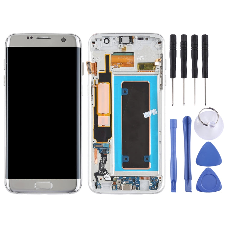 Enhanced Super AMOLED LCD Screen and Digitizer Full Assembly for Galaxy S7 Edge / G935F / G935FD (Silver)